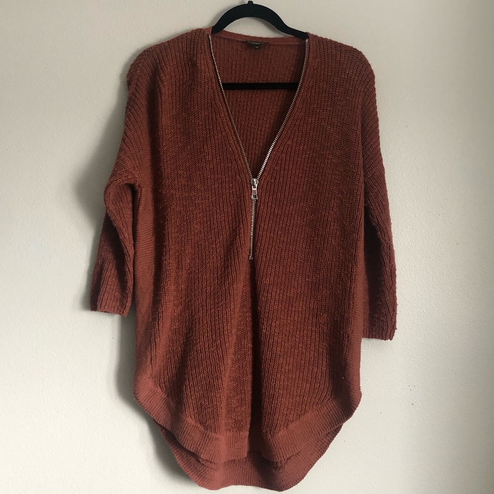 A size small Zip up sweater from Express